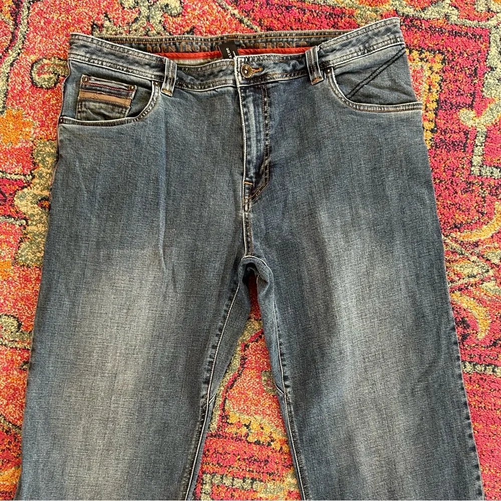 PrAna | Men's Medium Blue Denim Axiom Straight Leg Zip Fly Jeans Size 38W X 30L